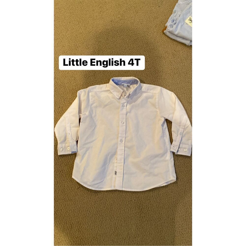 Little English 4T white oxford button down